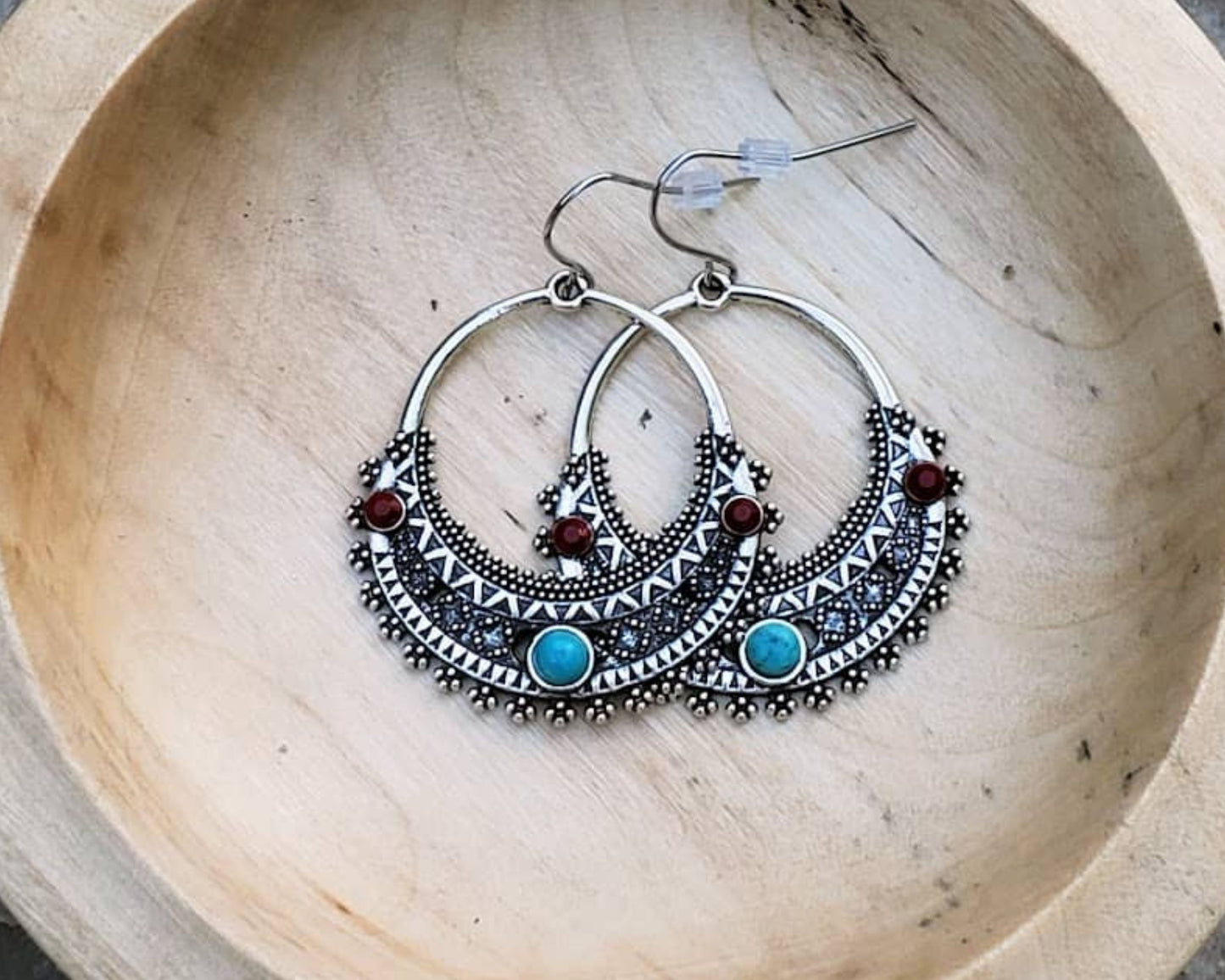 Turquoise Boho Chic Earrings