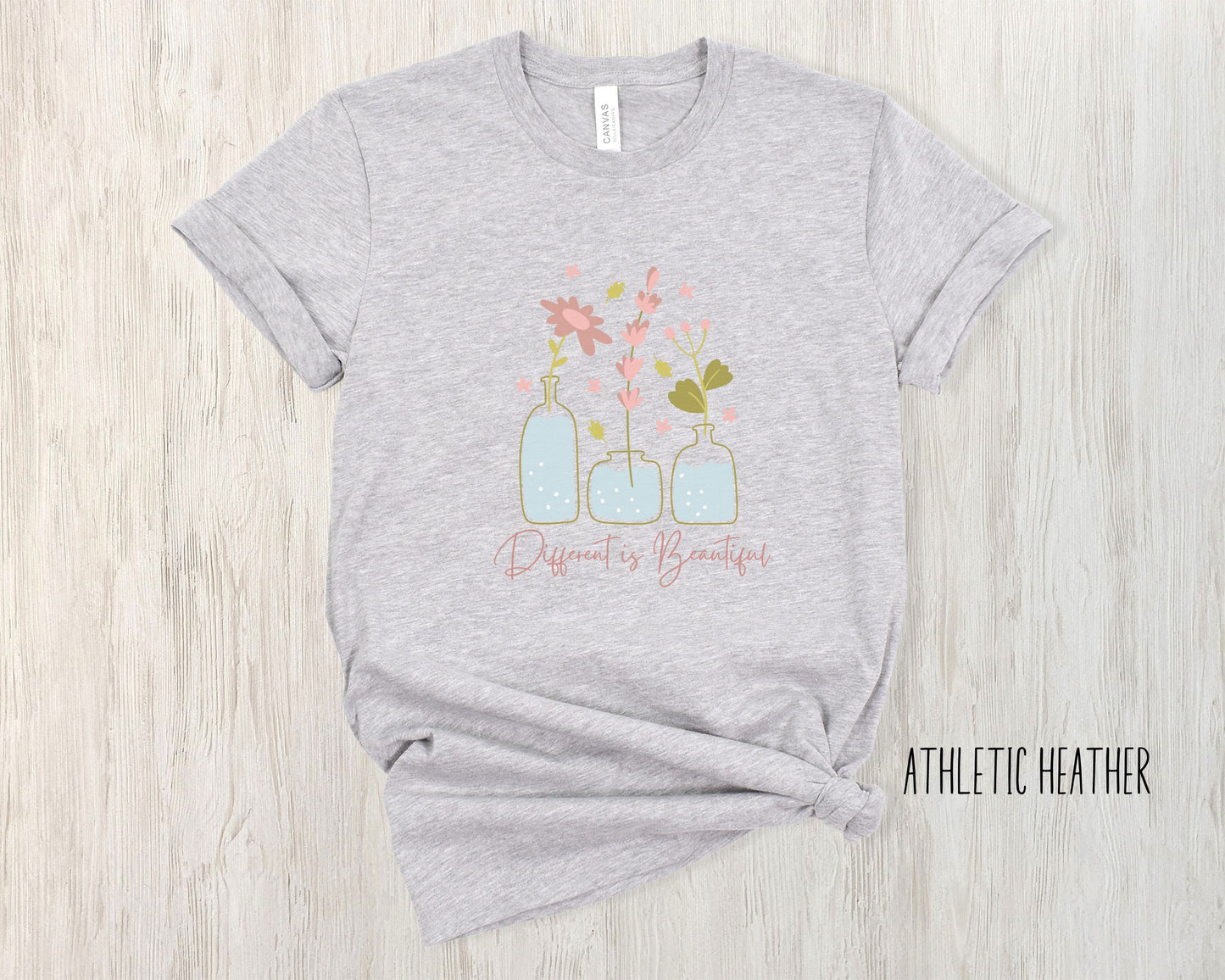 Different is Beautiful, Inspirational T-shirt