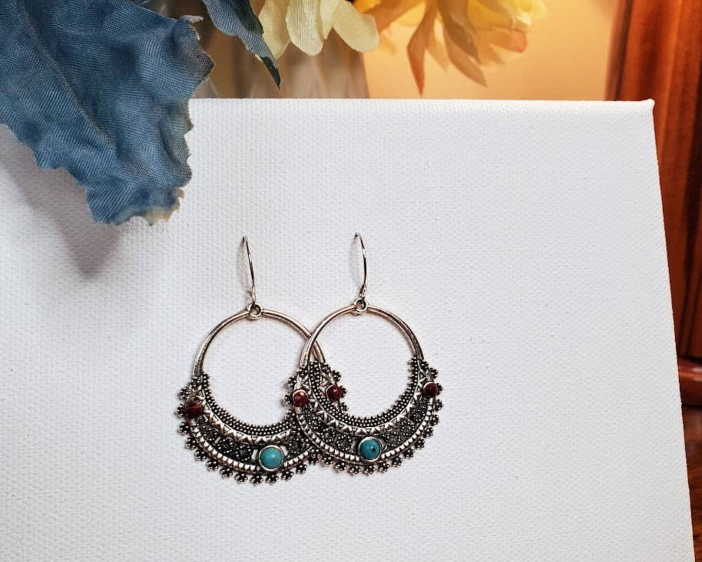 Turquoise Boho Chic Earrings