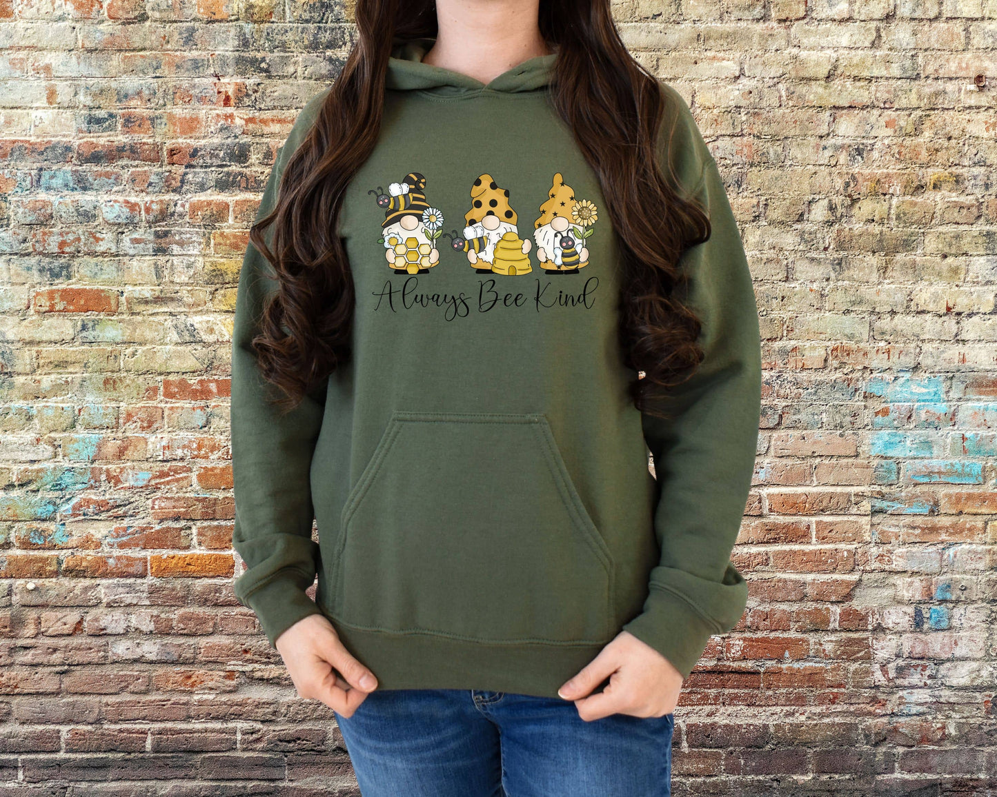Always Bee Kind Gnome Hoodie