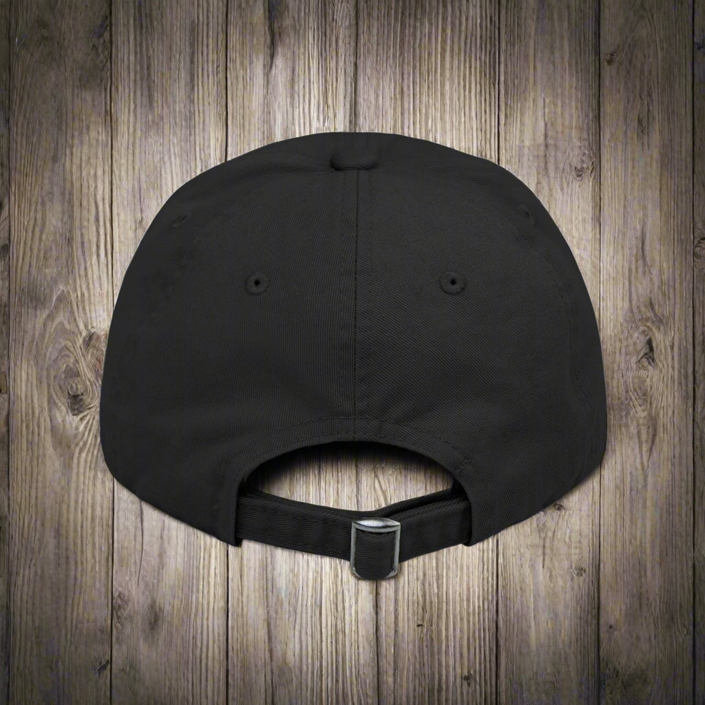 Quilt All Day Black Distressed Cap