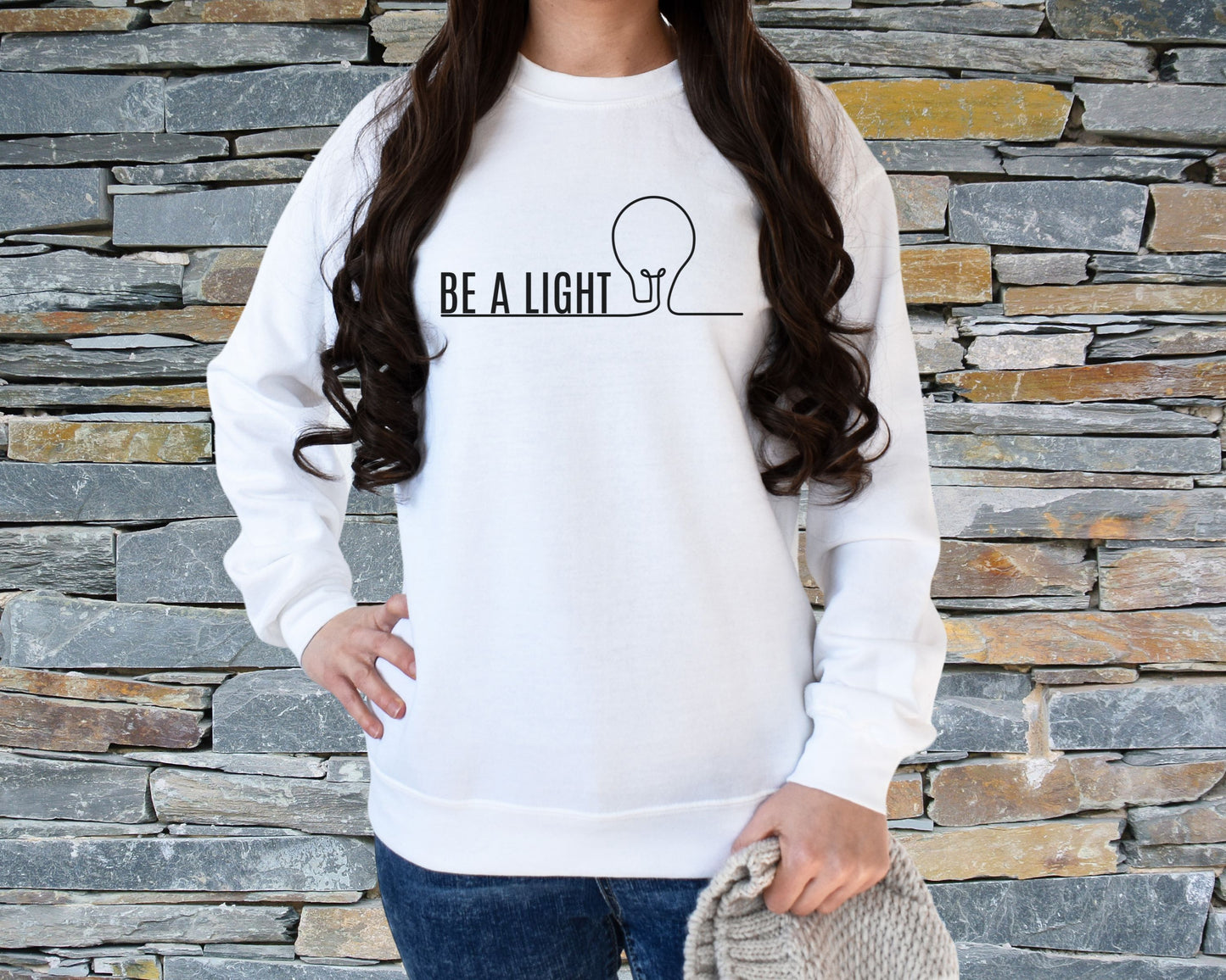 Be a Light Crewneck Sweatshirt