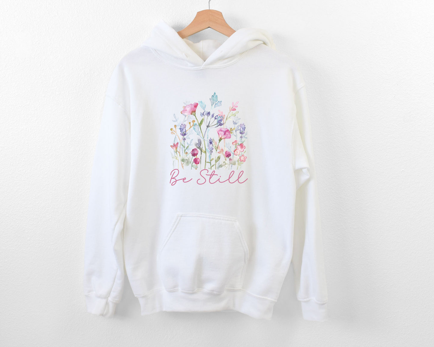 Be Still, Floral Hoodie