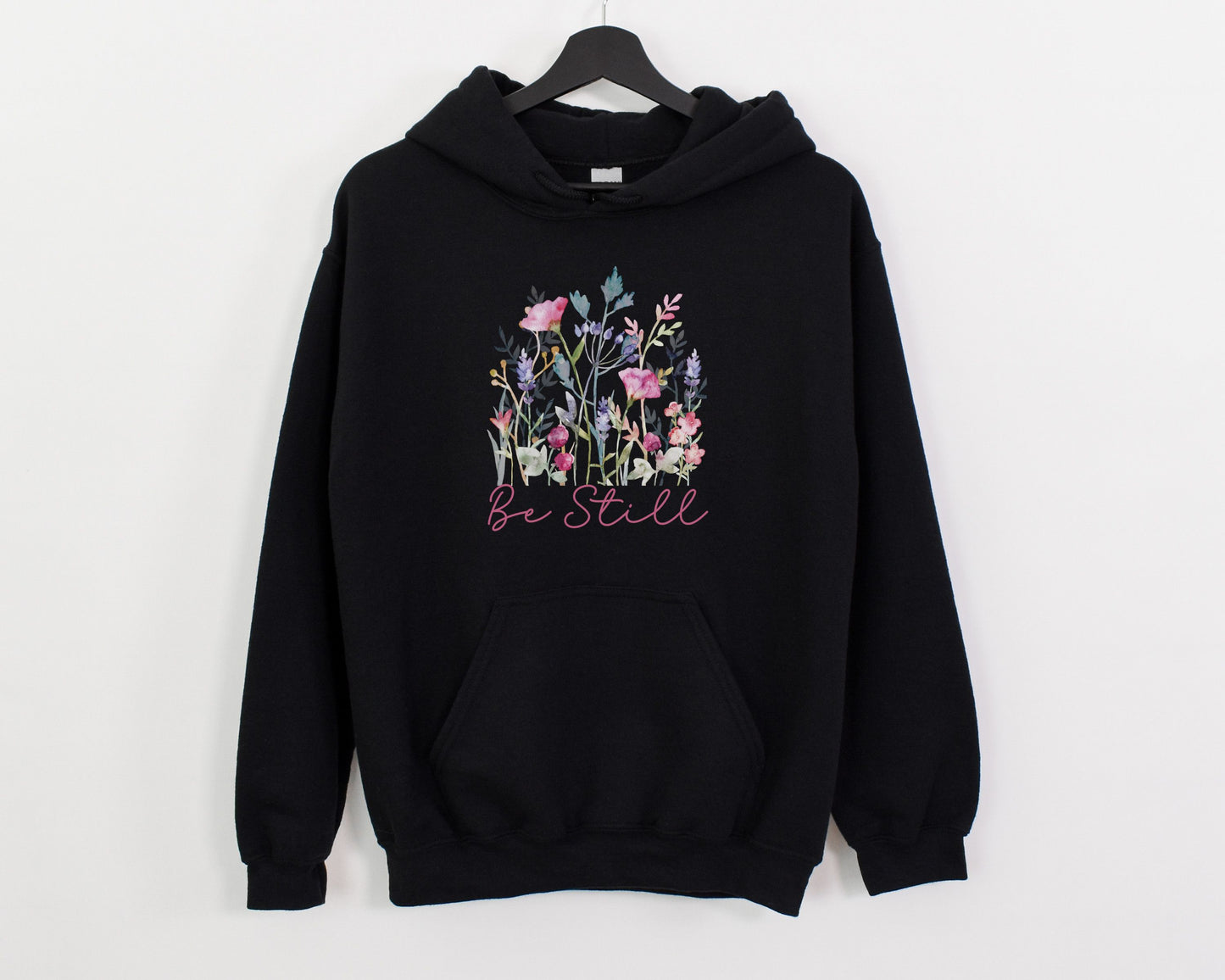 Be Still, Floral Hoodie