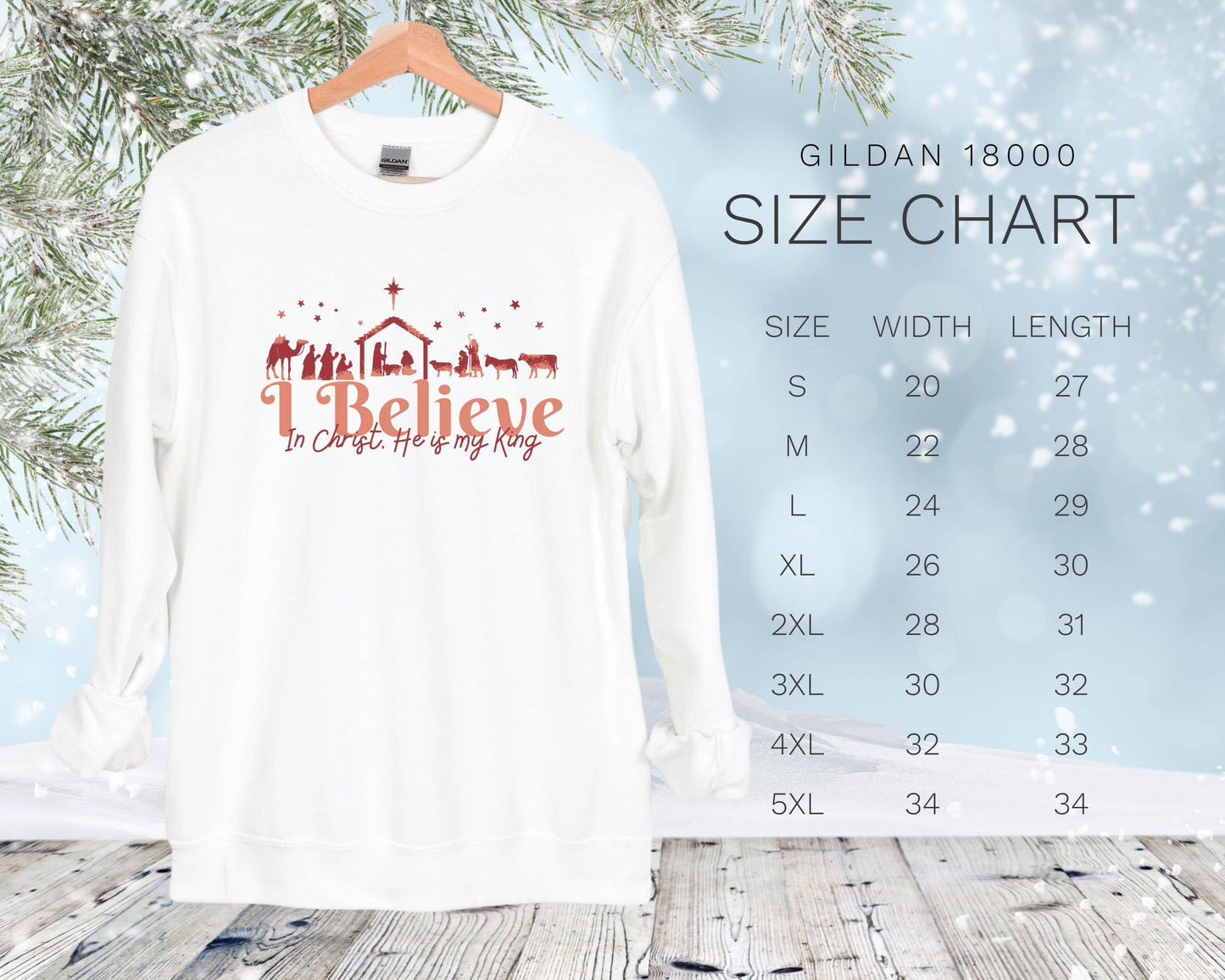 I Believe, Spirit of Christmas Crewneck Sweatshirt