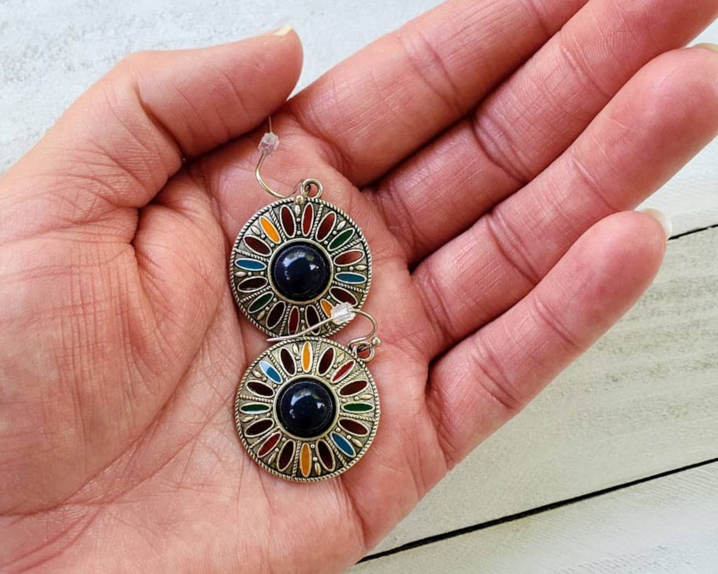 Round Boho Earrings