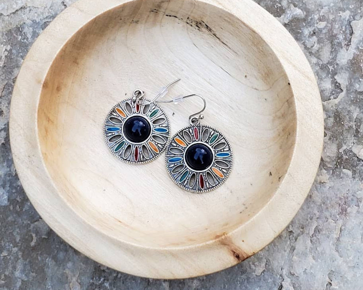 Round Boho Earrings