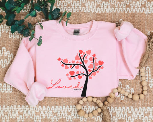 "Loved" Crewneck Sweatshirt