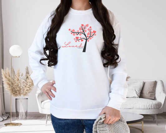 "Loved" Crewneck Sweatshirt