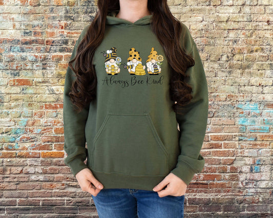 Always Bee Kind Gnome Hoodie